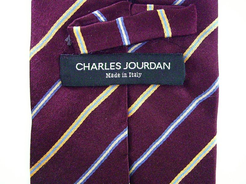 3572 CHARLES JOURDAN   ITALY Necktie Mens Tie Stripes  