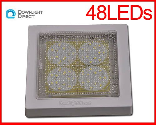 12W 5050 48 SMD Pure White LED Panel Light Ceiling Recessed Downlight 