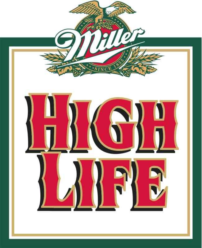 Miller High Life Vintage Vinyl Sticker Decal 6 full  