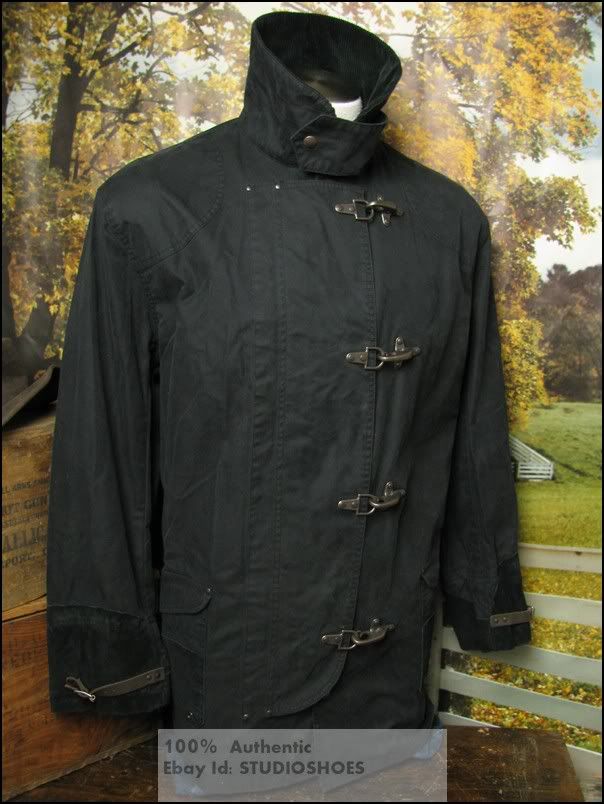Auth POLO Ralph Lauren Vtg Long Jacket Coat Leather Nautical Mens 