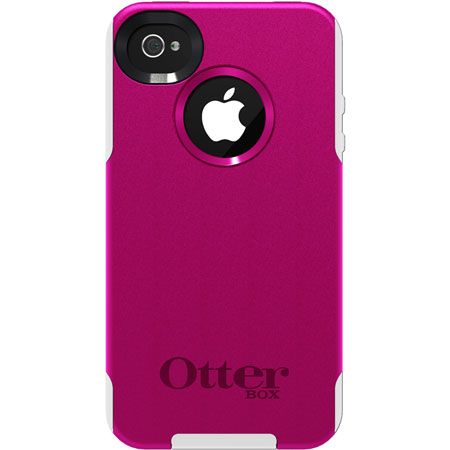 OtterBox Commuter Strength Case for iphone 4 & 4S, Hot Pink/ White 