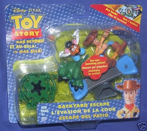Disney Toy Story WOODY Backyard Escape Rex New Potato  