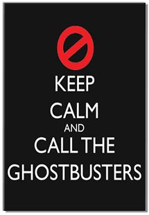 KEEP CALM and call the ghostbusters funny fridge magnet  