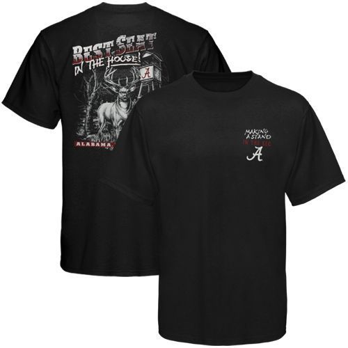 Alabama Crimson Tide Best Seat T shirt   Black  