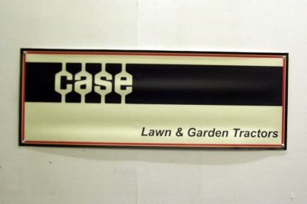 Vintage Case Lawn Farm Garden Tractor Banner  