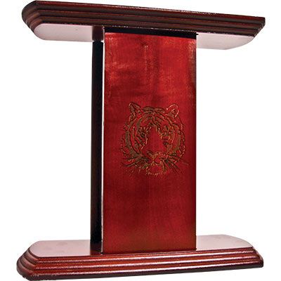 Table Top Martial Arts 6 or 10 Belt Display Case with Laser Carved 