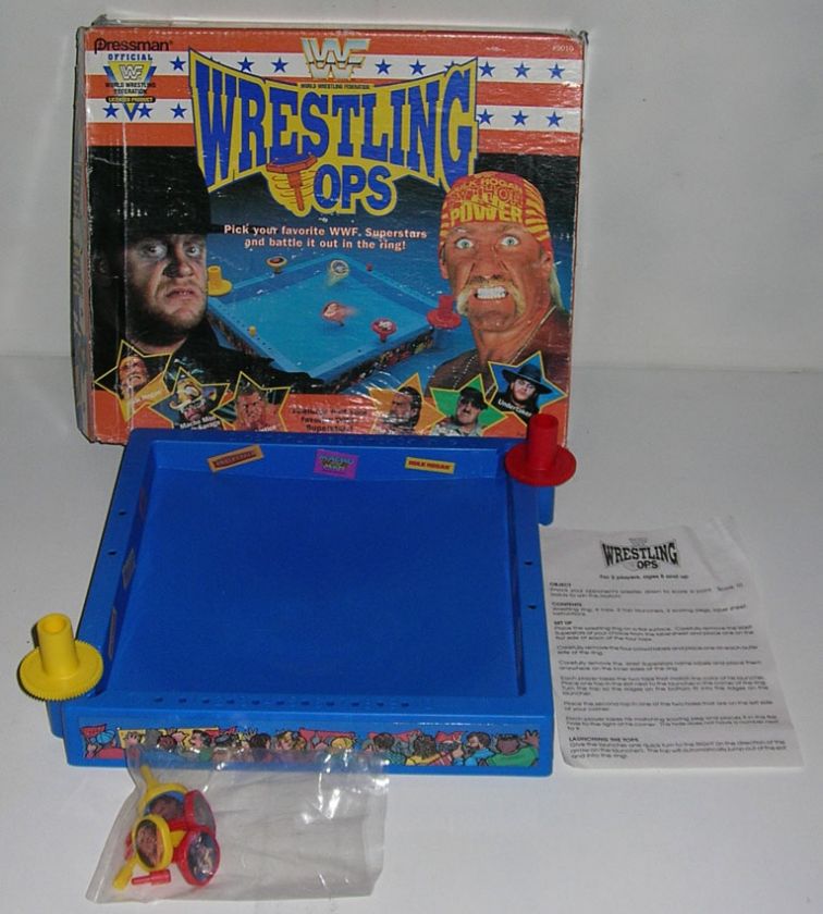 Rare WWF WWE Battling WRESTLING TOPS Figure Hulk Hogan Undertaker 